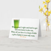 Irish Drinking Toast St. Patrick's Day Card Karte (Gelbe Blume)