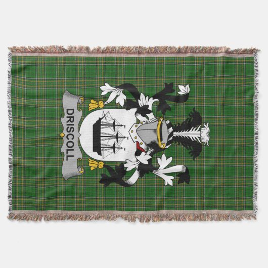 Irish Driscoll oder O_Driscoll Coat of Arms Family Decke (Vorderseite)