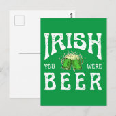 IRISH, DU WARST BIER POSTKARTE (Vorne/Hinten)