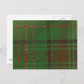 Irish Dublin Kariert Tartan Postkarte (Vorne/Hinten)