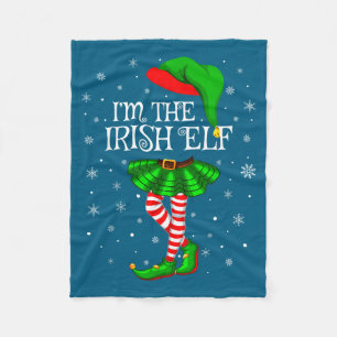 Irish Elf Weihnachten passende Familie Frauen Mädc Fleecedecke
