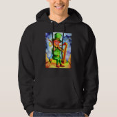 Irish Elf With Fiddle and Harp Hoodie (Vorderseite)