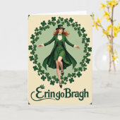 Irish Emerald Eleganz Karte (Gelbe Blume)