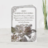 Irish Eriage Blessing Card Karte (Vorderseite)