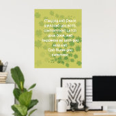 Irish Eriage Blessing Poster (Heimbüro)
