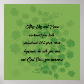 Irish Eriage Blessing - Poster (Vorne)