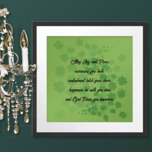 Irish Eriage Blessing - Poster