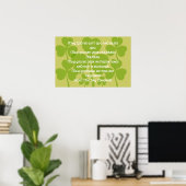 Irish Eriage Blessing Poster (Heimbüro)