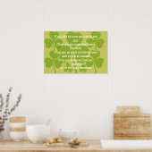 Irish Eriage Blessing Poster (Küche)