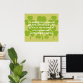 Irish Eriage Blessing - Poster (Heimbüro)