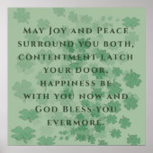 Irish Eriage Blessing - - Poster (Vorne)