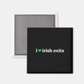 Irish Exit Lustiger St. Patrick's Day Irish Goodby Magnet (Vorderseite/Rückseite)