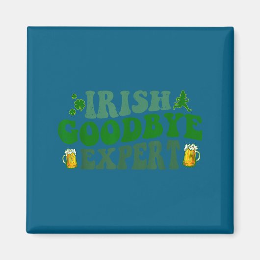 Irish-Experte für Abschied lustig St. Patrick's Da Magnet (Vorne)