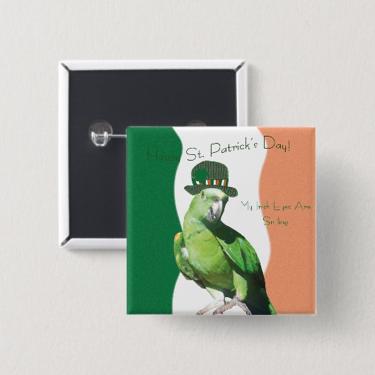 Irish Eyes Smilly Button (Vorne & Hinten)