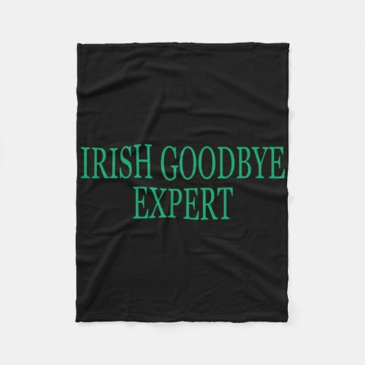 Irish-Fachmann für Abschied lustig St. Patricks Da Fleecedecke (Vorderseite)
