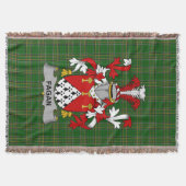 Irish Fagan Coat of Arms Familienwappen Irland Decke (Vorderseite)
