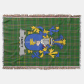 Irish Fahey oder O_Fahy Coat of Arms Familienwappe Decke (Vorderseite)