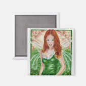 Irish Fairy Kleeblatt Magnet (Vorderseite/Rückseite)