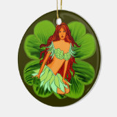 Irish Fairy Rundschmuck Keramikornament (Links)