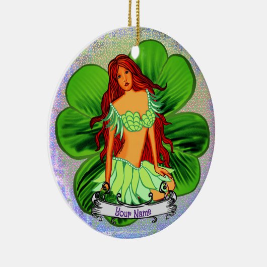 Irish Fairy-Zollmärchen Keramik Ornament (Rechts)