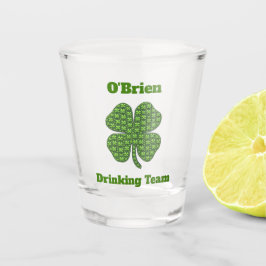 Irish Family Drink Team Clover Kleeblatt Schnapsglas
