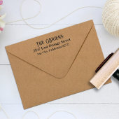 Irish Family Name & Rücksendeadresse Rubber Briefm Gummistempel