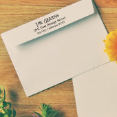 Irish Family Name & Rücksendeadresse Rubber Briefm Gummistempel