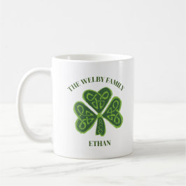Irish Family Name Vintages keltisches Kleeblatt Cu Kaffeetasse