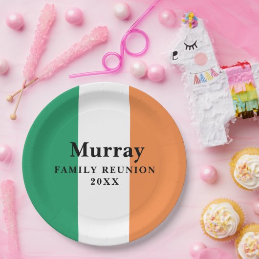 Irish Family Wiedersehen Paper Plate für benutzerd Pappteller (Party)
