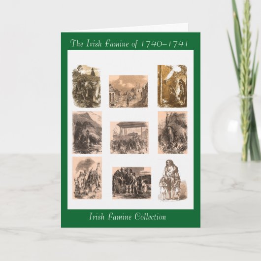 Irish Famine Collection Special Grußkarte Karte (Vorderseite)