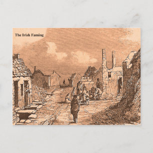 Irish Famine Picture Collection Postkarte