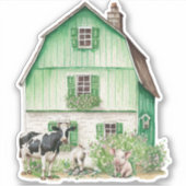 Irish Farmhouse | Green Stall Sticker (Vorderseite)