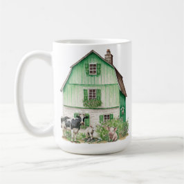 Irish Farmhouse | Grüne Scheune Kaffeetasse