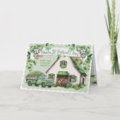 Irish Farmhouse | St Patrick's Day Card Karte (Vorderseite)