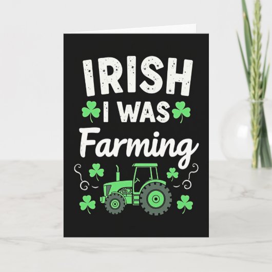 Irish Farming I Was Karte (Vorderseite)