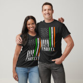 Irish FARREL Family American Flag Ireland Flag T-Shirt (Unisex)