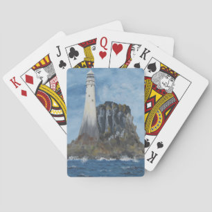 Irish Fastnet-Leuchtturm, County Cork, Irland  Tr Spielkarten