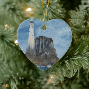 Irish Fastnet Lighthouse, Landkreis Cork, Ireland Keramik Ornament