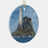 Irish Fastnet Lighthouse, Landkreis Cork, Irland Keramik Ornament (Rechts)