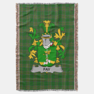 Irish Fay or O_Fee Coat of Arms Familienwappen Ire Decke