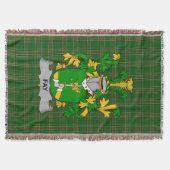 Irish Fay or O_Fee Coat of Arms Familienwappen Ire Decke (Vorderseite)