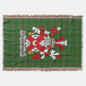 Irish Fitz-Edmonds Coat of Arms Familienwappen Ire Decke (Vorderseite)