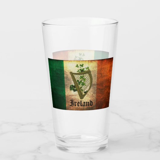 Irish Flag and Harp Glas (Rückseite)