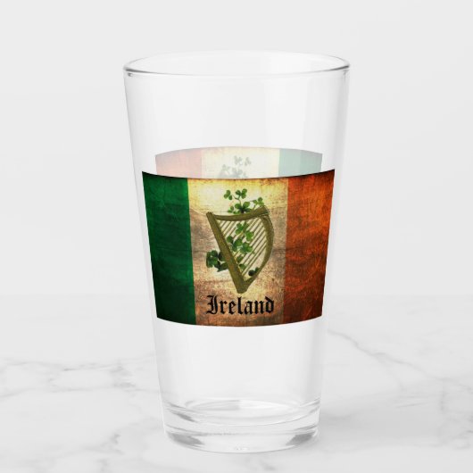 Irish Flag and Harp Glas (Vorderseite)