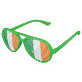 Irish Flag - Aviator Party Shades! Partybrille (Schrägansicht)