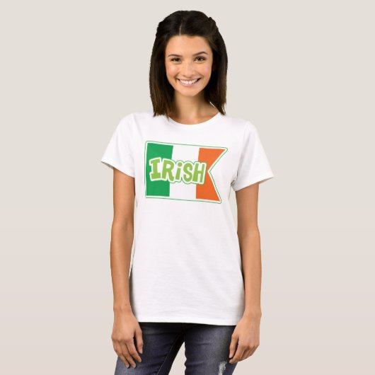 Irish Flag Banner T-Shirt (Vorne ganz)