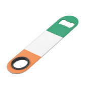 Irish Flag Boccia Speed Flaschenöffner (Rückseite Schrägansicht)