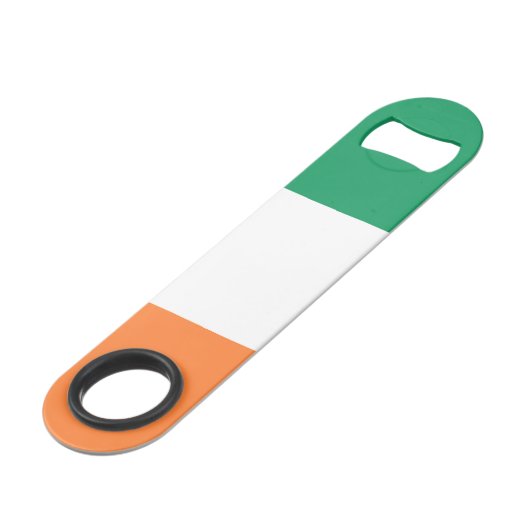 Irish Flag Boccia Speed Flaschenöffner (Rückseite Schrägansicht)