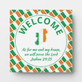 IRISH FLAG Christlicher Empfang Fotoplatte (Vorderseite)