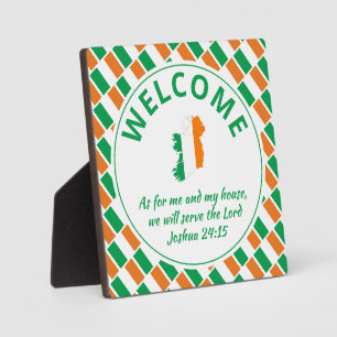 IRISH FLAG Christlicher Empfang Fotoplatte